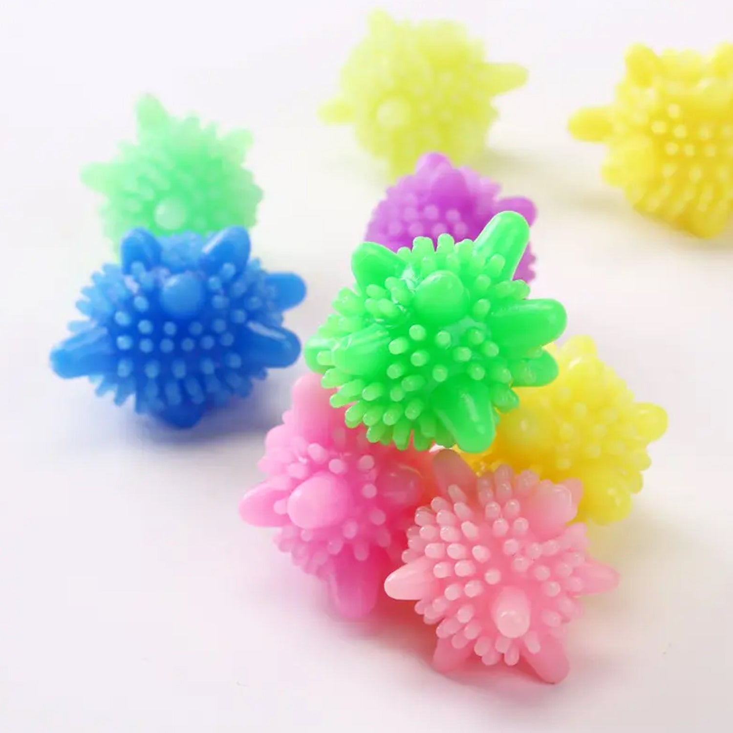 Soft Star Laundry Dryer Balls – 10-Piece Multi-Color Clothes Softener Soft Star Laundry Dryer Balls – 10-Piece Multi-Color Clothes Softener
